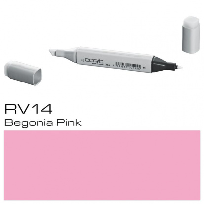 Маркер спиртовой двусторонний Copic "Classic", цвет №RV14 бегония розовая