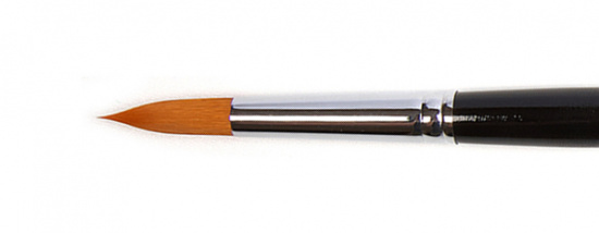 Кисть для акрила "Amsterdam 341" синтетика мягкая круглая, ручка длинная №8