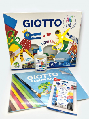 Giotto Art Lab Набор для рисования с гуашью 28 предм. "Весёлый коллаж" 