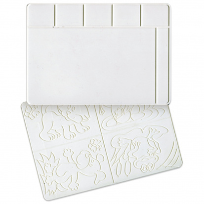 Доска для лепки А4, 297х210мм, белая, с рельефным трафаретом