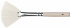 Кисть щетина веерная длинная ручка (бук) "1672" №6 для масла, акрила, гуаши, темперы