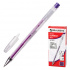 Ручка гелевая "Jet", корпус прозрачный, узел 0,5мм, линия 0,35мм, фиолетовая