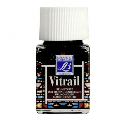 Краска "Vitrail" глубоко коричневый 50мл