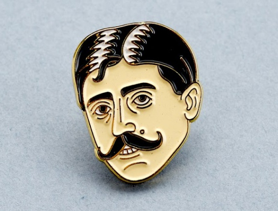 Значок эмалированный, Марсель Пруст Значок эмалированный, Марсель Пруст