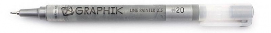 Ручка капиллярная Graphik Line Painter №20 стальной