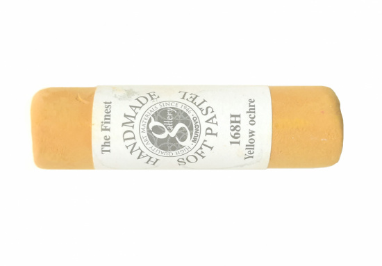 Пастель сухая мягкая круглая ручной работы №168, желтая охра