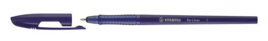 Шариковая ручка "Re-Liner", цвет корпуса: синий , цвет чернил: синий, толщина 0,38мм