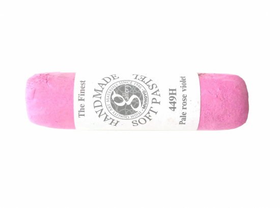 Пастель сухая мягкая круглая ручной работы №449, бледно-розово-фиолетовый