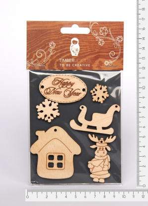 Набор заготовок для декорирования Winter14 фанера 10х14см Набор заготовок для декорирования Winter14 фанера 10х14см