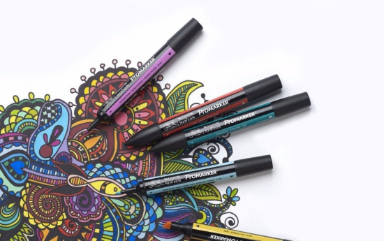 Набор художественных маркеров "Pro", 6 цветов, синие оттенки Набор художественных маркеров "Pro", 6 цветов, синие оттенки