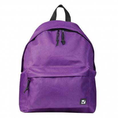 Рюкзак, универсальный, сити-формат, один тон, фиолетовый, 20 литров, 41х32х14 см