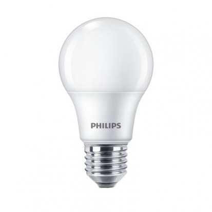 Лампа светодиодная Philips EcoHome, 10Вт, тип А "груша", Е27, 6500К, холодный свет