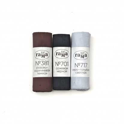 Набор из 3-х оттенков художественной пастели Гамма, палитра №12 Набор из 3-х оттенков художественной пастели Гамма, палитра №12