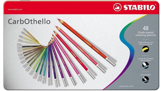 Набор пастельных карандашей "Carbothello", 48 цветов, в металле