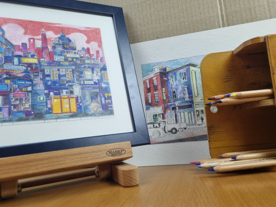 Карандаш профессиональный художественный "Rembrandt Polycolor" PeacockBlue Карандаш профессиональный художественный "Rembrandt Polycolor" PeacockBlue