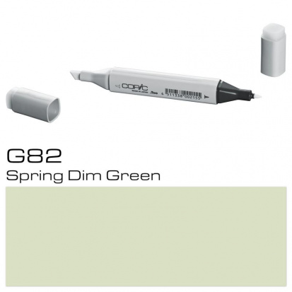 Маркер спиртовой двусторонний Copic "Classic", цвет №G82 тускло-зеленый весенний