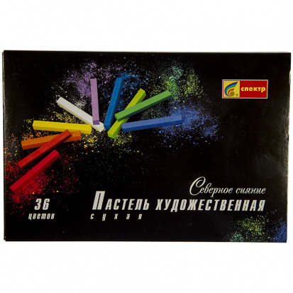 Пастель художественная "Северное Сияние", 36 цветов, картон. упак.
