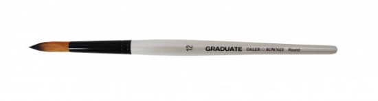 Кисть синтетика "Graduate" круглая короткая ручка № 12