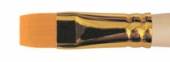 Кисть синтетика плоская, длинная ручка "1322" №36 для масла, акрила, гуаши, темперы