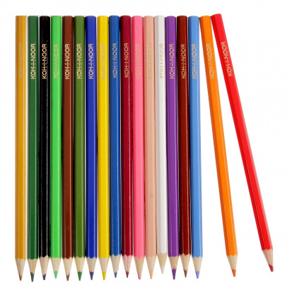 Набор цветных карандашей "Элефант", 18цв., заточен., картон