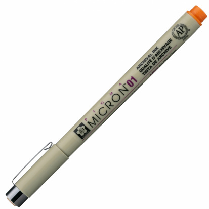 Ручка капиллярная "Pigma Micron" 0.25мм, Оранжевый