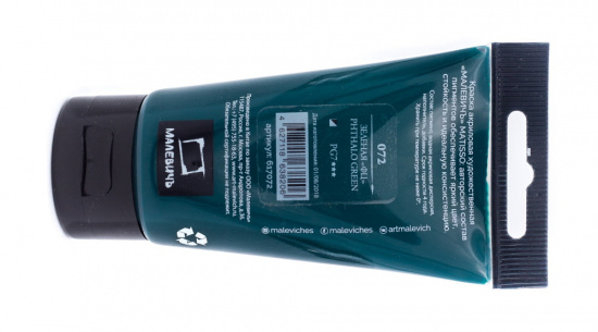 Акриловая краска "Matisso", зеленая "ФЦ", 60 мл