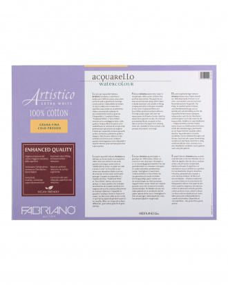 Блок для акварели "Artistico Extra White" 300гм.кв 23x30см Grain fin \ Cold pressed 20л 