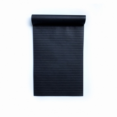 Склейка линованная черная бумага, A4, 25 листов, подложка sela25
