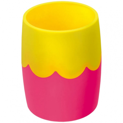 Подставка-стакан, двухцветный розово-желтый sela25