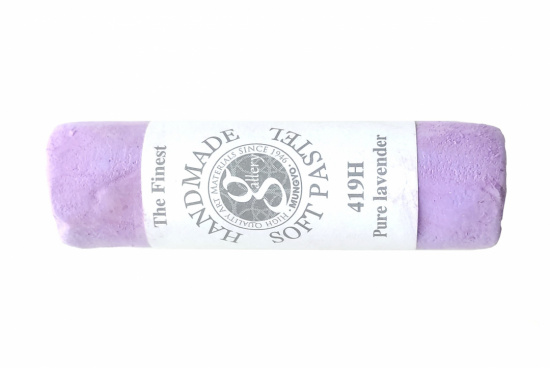 Пастель сухая мягкая круглая ручной работы №419, чистая лаванда