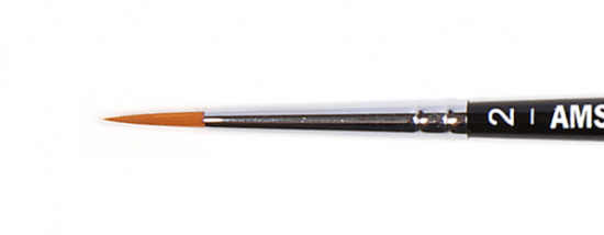 Кисть для акрила "Amsterdam 341" синтетика мягкая круглая, ручка короткая №2