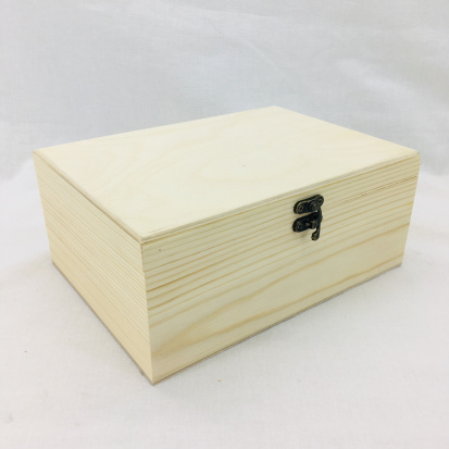 Заготовка для декорирования шкатулка с замком 22х16х9см