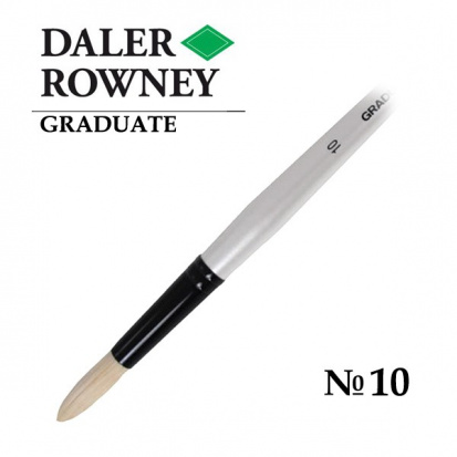 Кисть щетина "Graduate" круглая длинная ручка № 10 