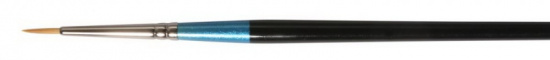Кисть синтетика "Aquafine" круглая короткая ручка № 0 