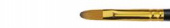 Кисть имит.колонка овальная, короткая ручка "1S35" №4 для масла, акрила, гуаши, темперы