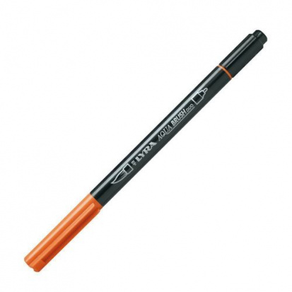 Ручка-кисть LYRA "Aqua Brush Duo", двусторонняя, Светло-оранжевый sela65 YTQ4
