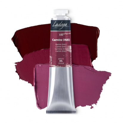 Масляная краска "Ладога", кармин (А) 46мл Масляная краска "Ладога", кармин (А) 46мл