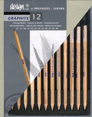 Набор графитовых карандашей "Design" 12 шт.