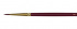 Кисть художественная "Вернисаж", синтетика бордовая, круглая, длинная ручка №2
