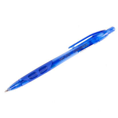 Ручка шариковая автоматическая "XR-30" синяя, 0,7мм, грип