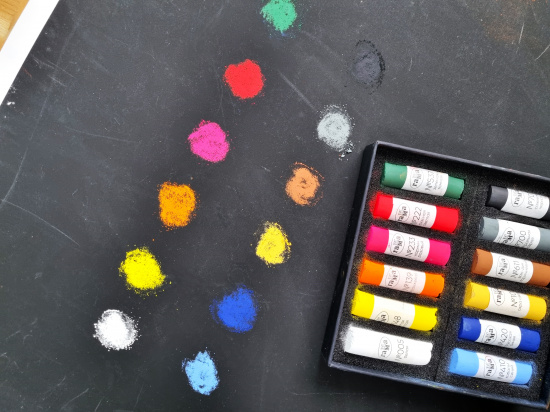 Пастель художественная, 12 цветов, картон. упак.