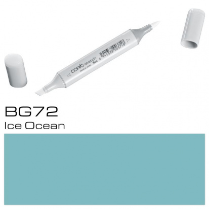 Маркер спиртовой двусторонний Copic "Sketch", цвет №BG72 ледяной океан