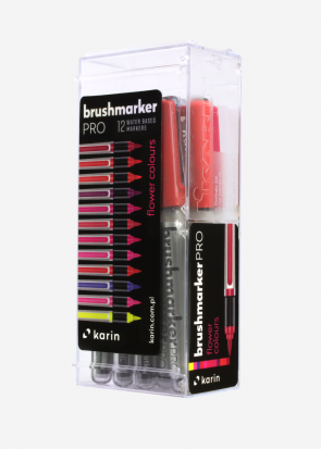 Набор маркеров-кистей "Brushmarker Pro", 12 цв, цветочная палитра 