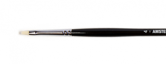 Кисть для акрила "Amsterdam 352" жесткая синтетика плоская, ручка длинная №4
