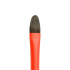 Кисть "Aqua Red round", соболь-микс овальная, обойма soft-touch, ручка короткая красная №12