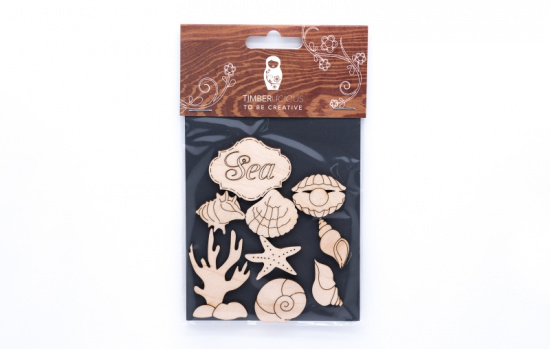 Набор заготовок для декорирования Nautical 3 фанера 10х14см Набор заготовок для декорирования Nautical 3 фанера 10х14см