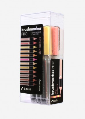 Набор маркеров-кистей "Brushmarker Pro", 12 цв, телесные цвета
