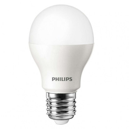 Лампа светодиодная Philips ESS, 9Вт, тип А "груша", Е27, 4000К, холодный свет