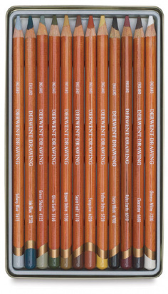 Набор цветных карандашей "Drawing" 12 цв. в металле