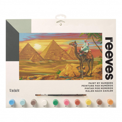 Набор "Рисуем по номерам" рисунок-египетская пустыня, акриловые краски sela